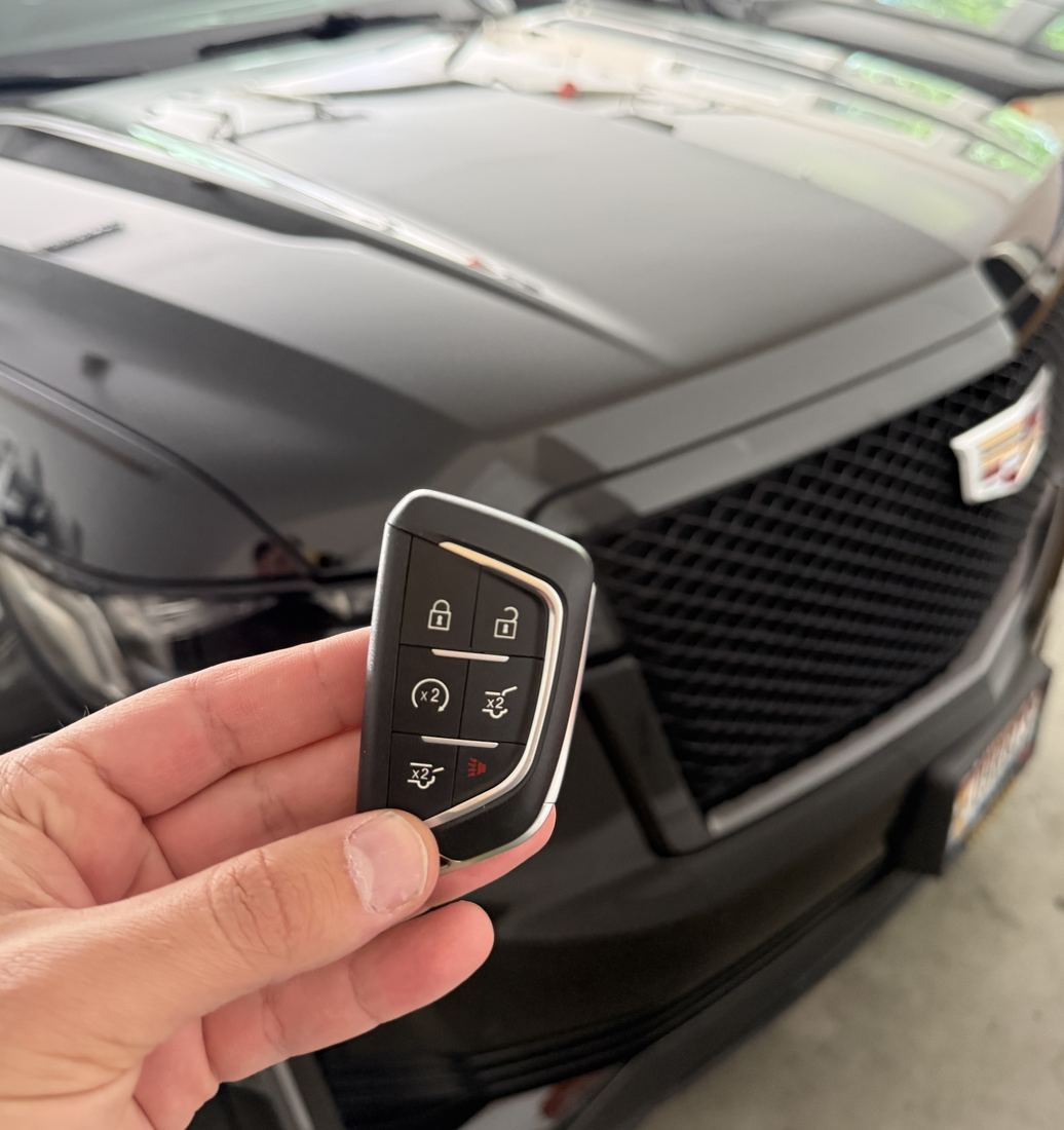 Cadillac smart key fob programmed at the vehicle in Boise