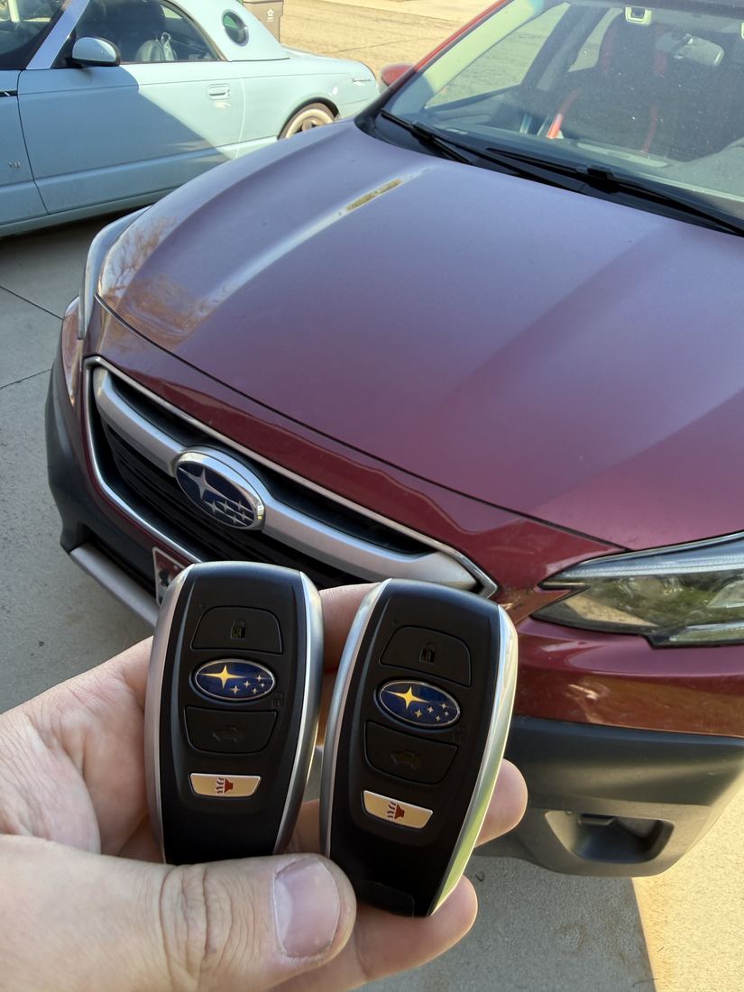 Subaru key fob replacement programmed at the vehicle